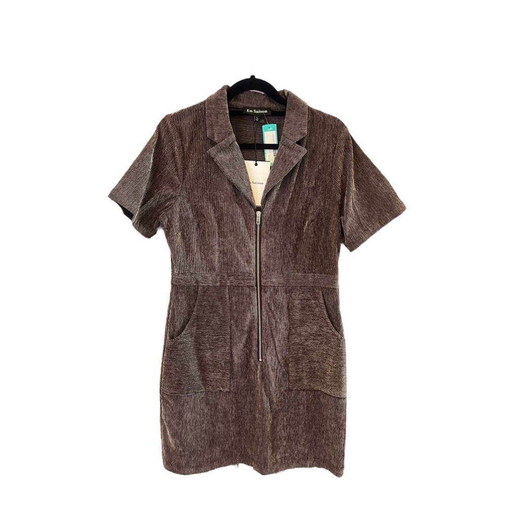 En Saison Route Brown Mini-dress Large New with tags NWT